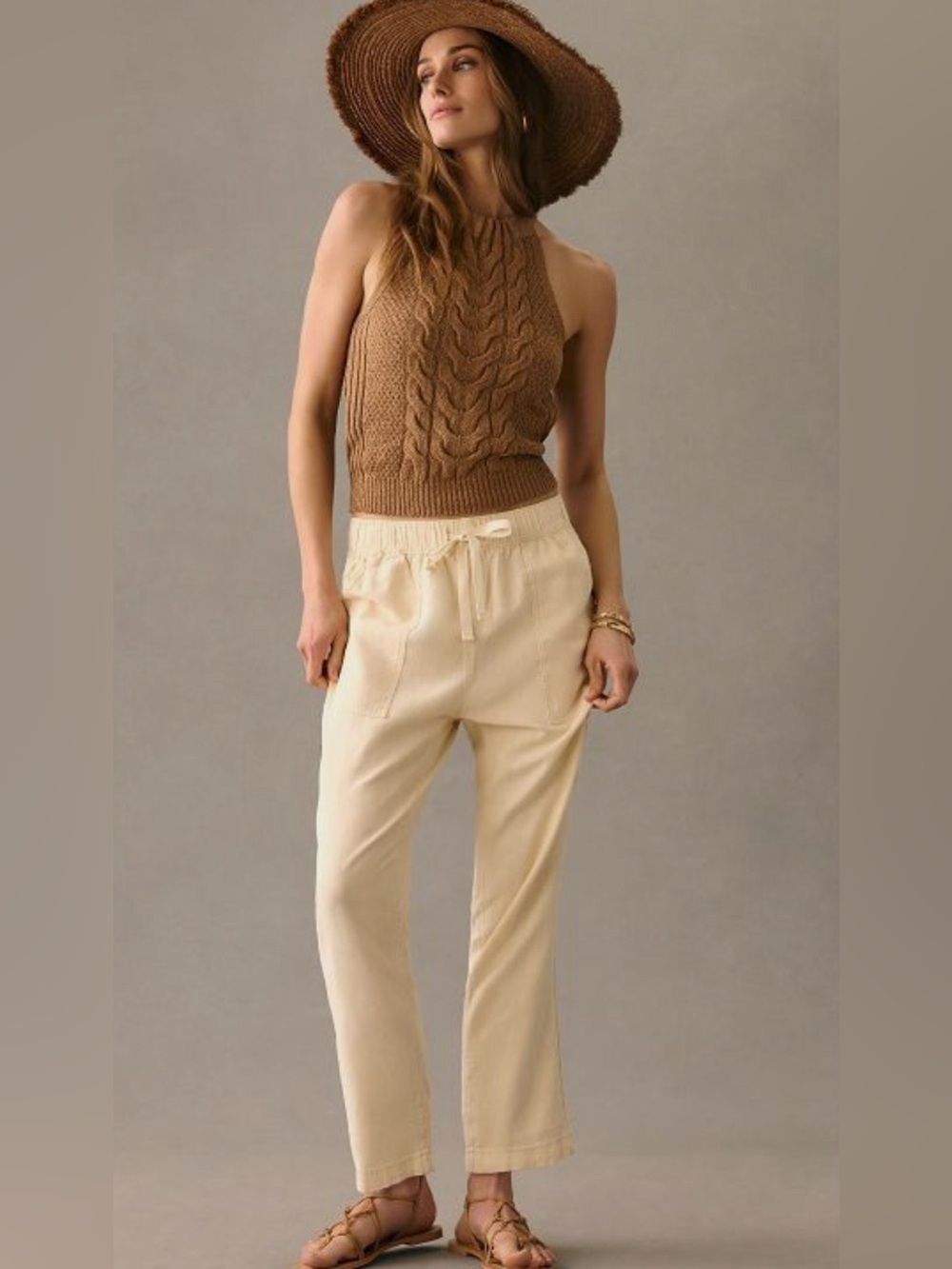Pilcro for Anthropologie 100% Linen Pants In Size Small